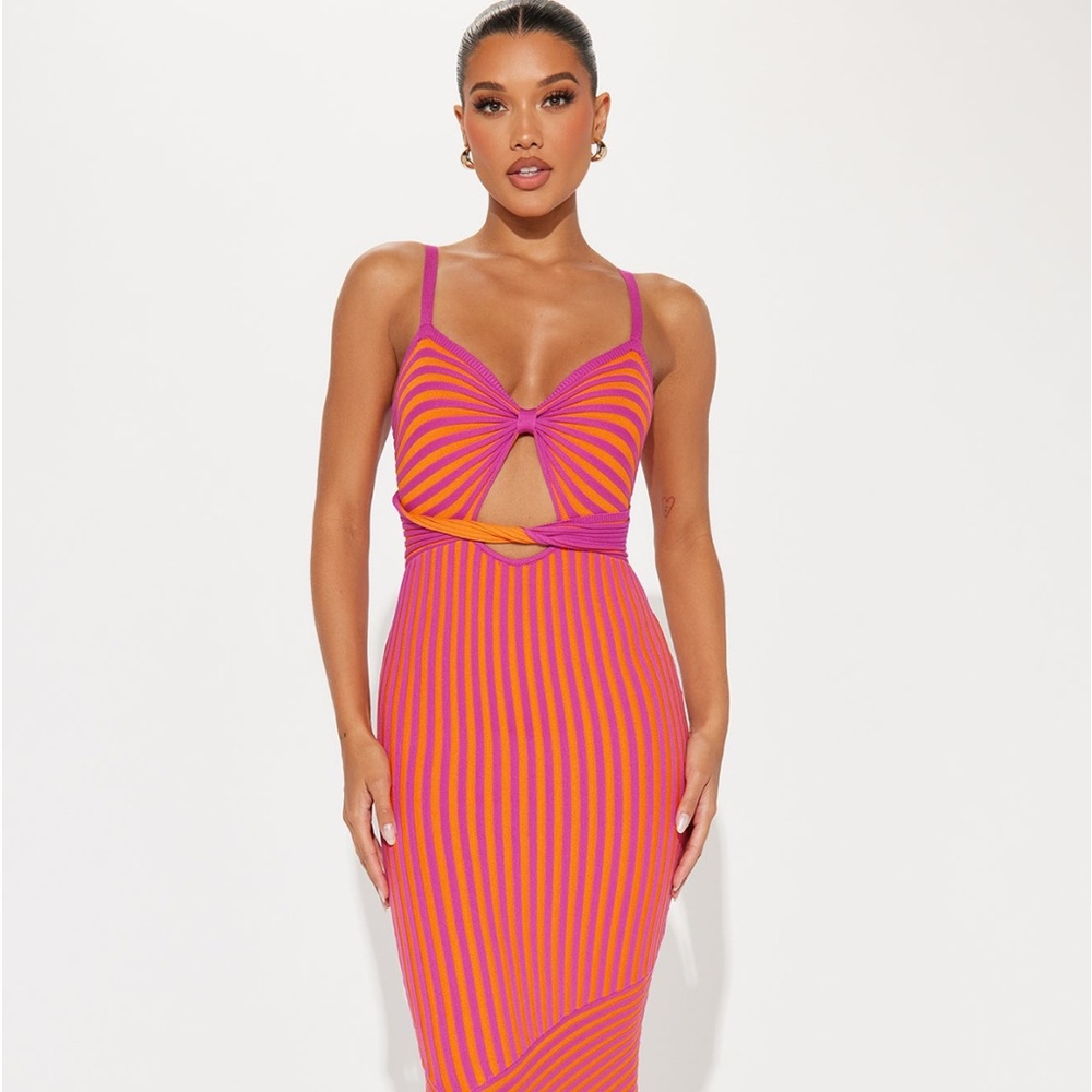 Pink & Orange Summer Dress